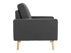 Sillón de tela gris oscuro PWFG78667