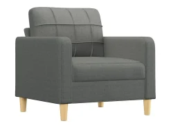 Sillón de tela gris oscuro 60 cm