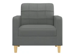 Sillón de tela gris oscuro 60 cm