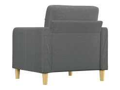 Sillón de tela gris oscuro 60 cm