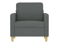 Sillón de tela gris oscuro 60 cm