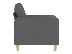 Sillón de tela gris oscuro 60 cm
