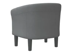 Sillón de tela gris oscuro