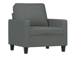 Sillón de tela gris oscuro 60 cm