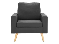 Sillón de tela gris oscuro