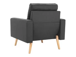 Sillón de tela gris oscuro