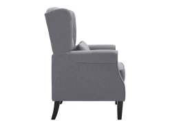 Sillón de tela gris oscuro