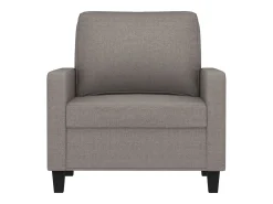 Sillón de tela gris taupé 60 cm