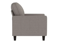 Sillón de tela gris taupé 60 cm