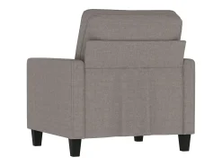 Sillón de tela gris taupé 60 cm