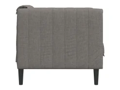Sillón de tela gris taupe