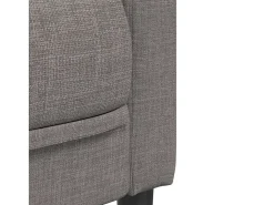 Sillón de tela gris taupe