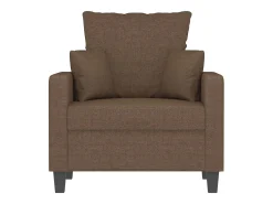 Sillón de tela marrón 60 cm