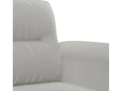 Sillón de tela microfibra gris claro 60 cm