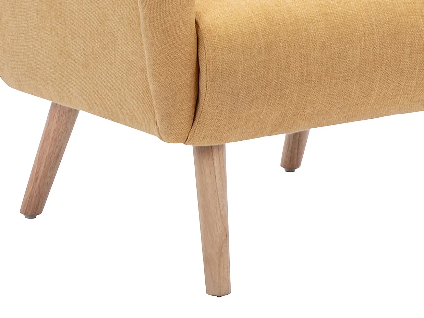 Sillón de tela mostaza estilo contemporáneo MAZARONE