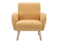 Sillón de tela mostaza estilo contemporáneo MAZARONE