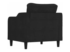 Sillón de tela negro 60 cm