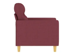 Sillón de tela rojo tinto 60 cm
