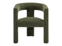 Sillón de tela verde estilo diseño FAVINA