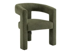 Sillón de tela verde estilo diseño FAVINA