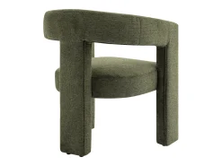 Sillón de tela verde estilo diseño FAVINA