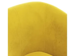 Sillón de terciopelo amarillo