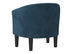 Sillón de terciopelo azul oscuro