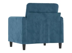 Sillón de terciopelo azul 60 cm