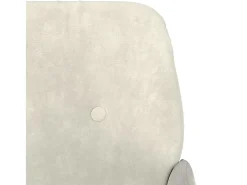 Sillón de terciopelo crema 62x79x79 cm