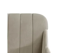 Sillón de terciopelo gris claro 63x76x80 cm