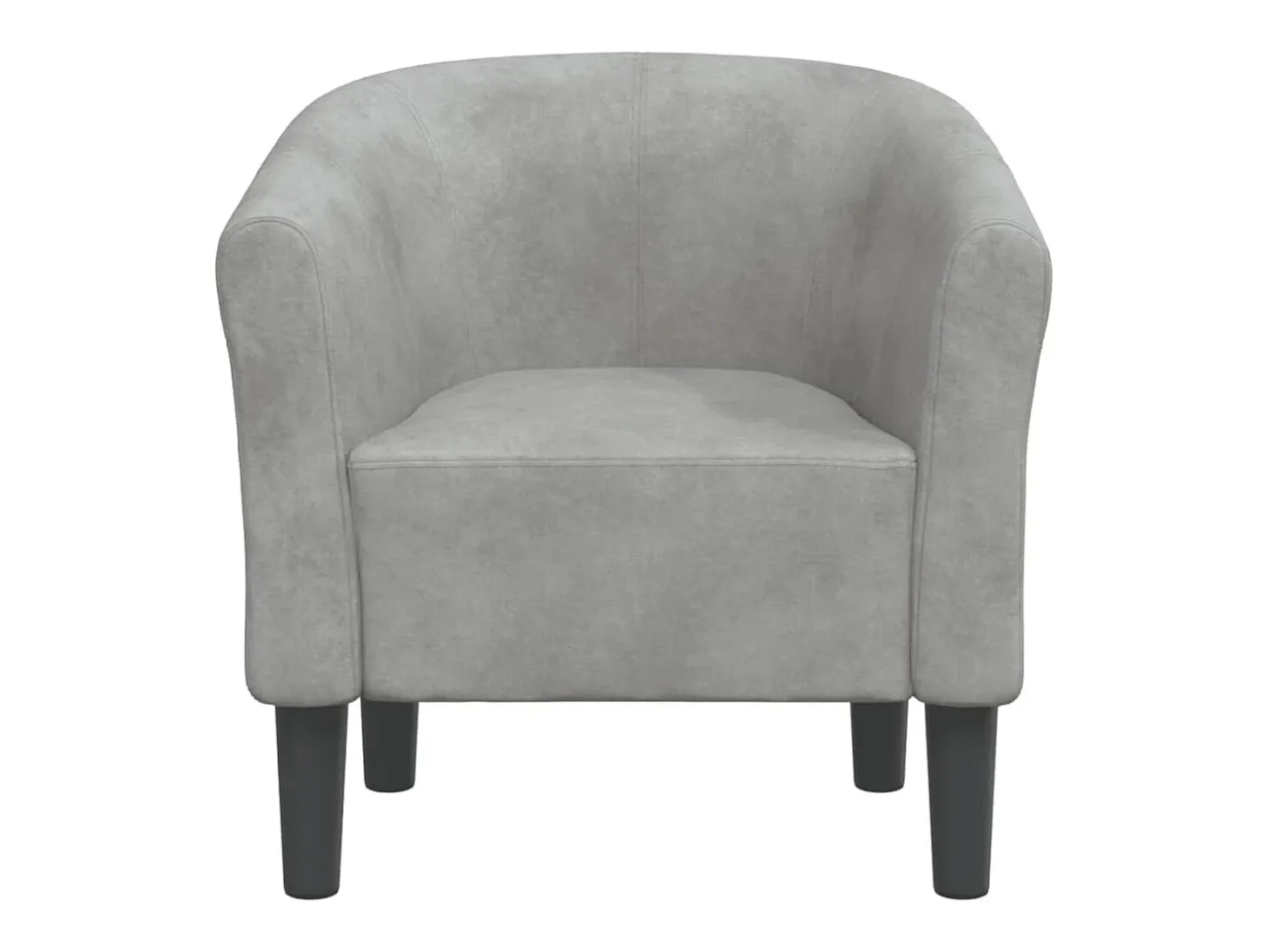 Sillón de terciopelo gris claro