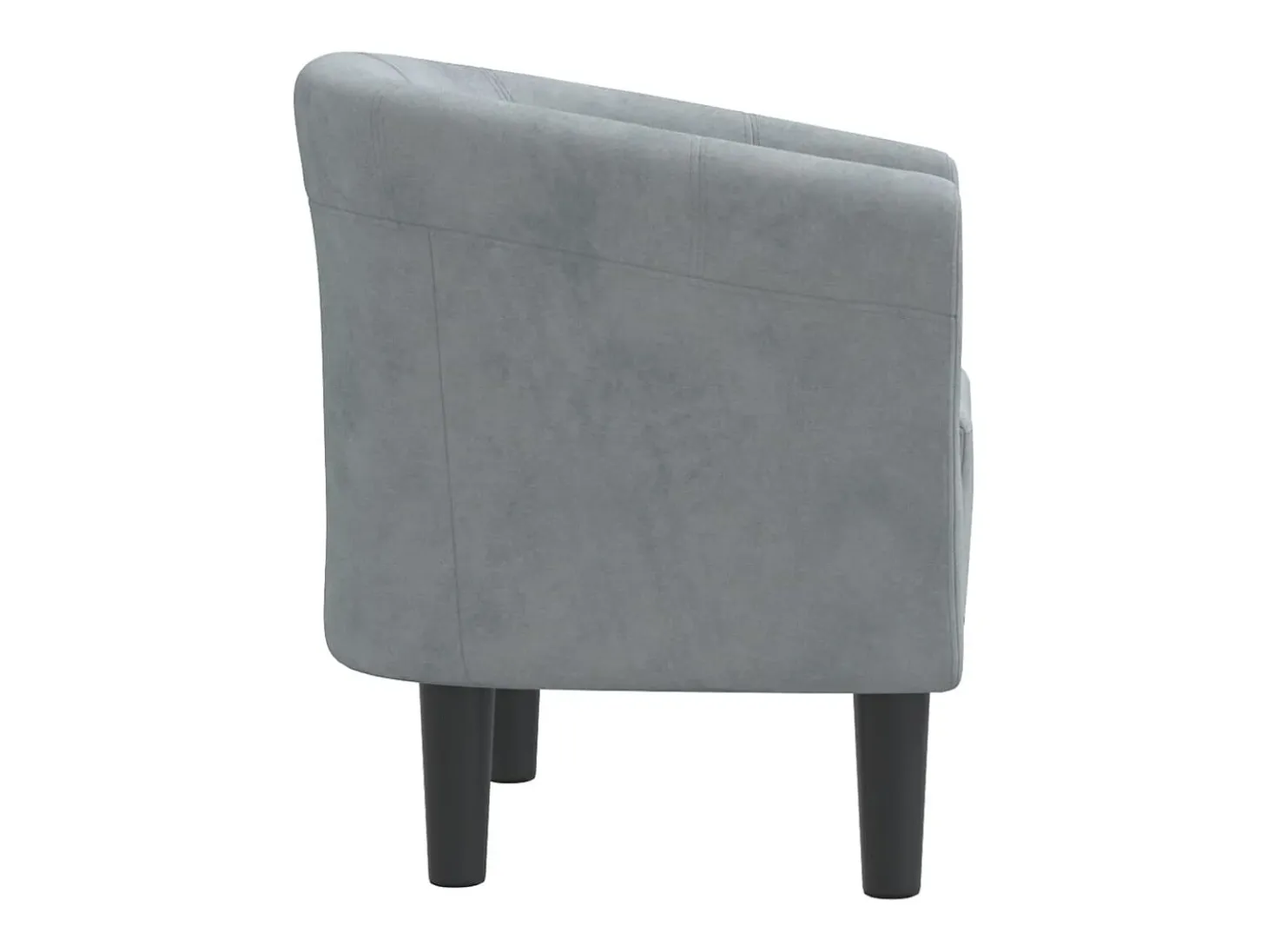 Sillón de terciopelo gris oscuro