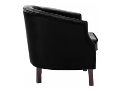 Sillón de terciopelo negro