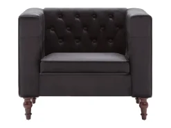 Sillón de terciopelo negro ES32206