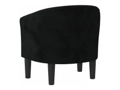 Sillón de terciopelo negro