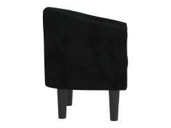 Sillón de terciopelo negro