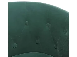 Sillón de terciopelo verde oscuro