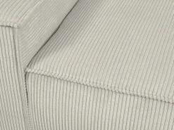 Sillón derecho de pana beige con estilo design AMELIA