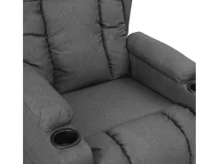 Sillón elevable tela gris claro