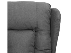 Sillón elevable tela gris claro