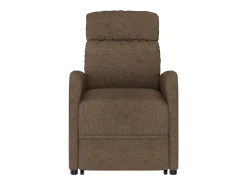 Sillón elevable tela marrón
