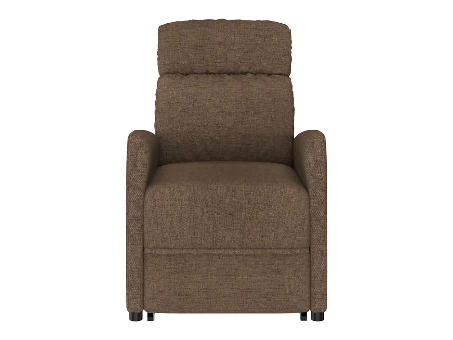 Sillón elevable tela marrón
