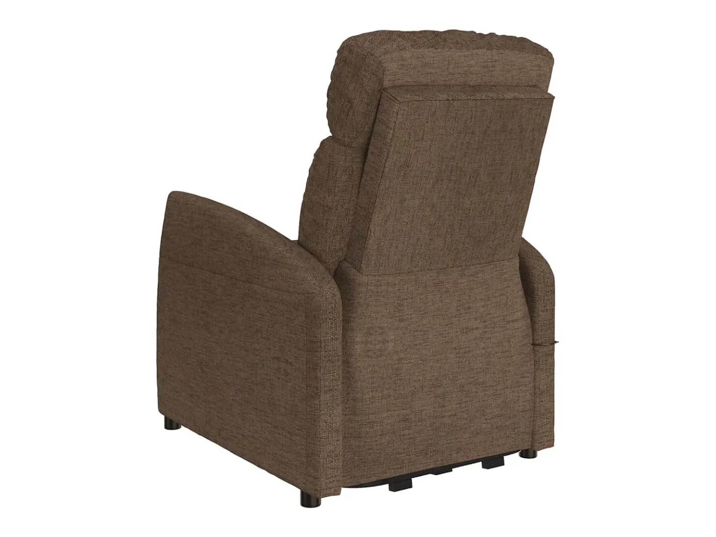Sillón elevable tela marrón