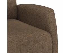 Sillón elevable tela marrón