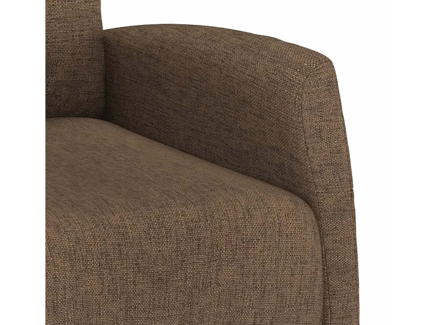 Sillón elevable tela marrón