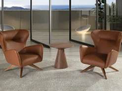 Sillón giratorio polipiel marrón 5038 ANGEL CERDA