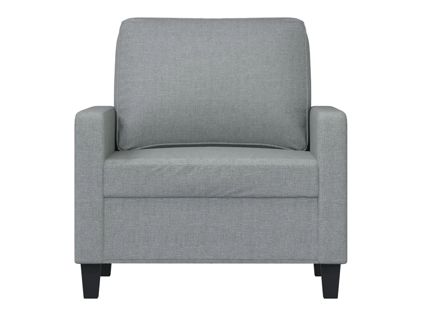 Sillón Gris Claro 60 cm Tela