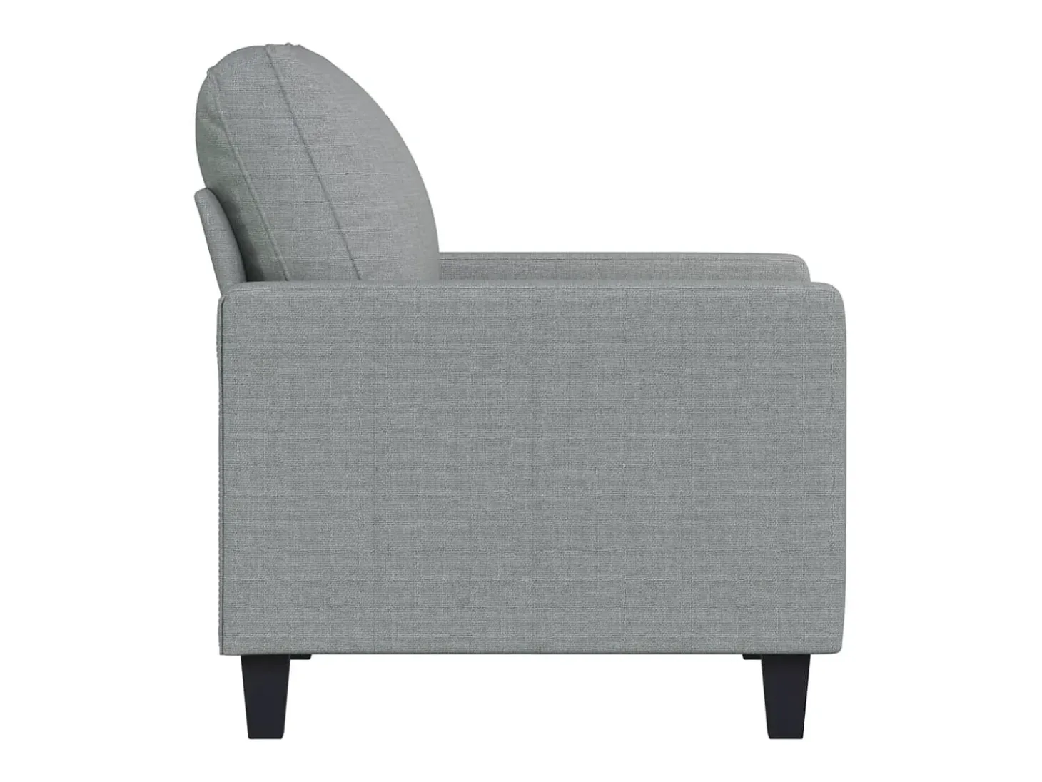 Sillón Gris Claro 60 cm Tela