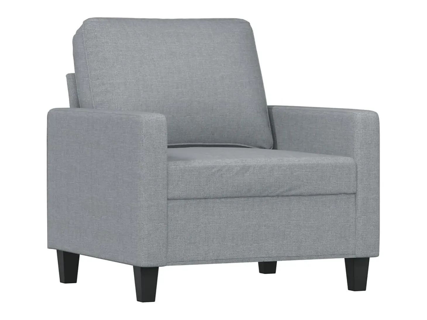 Sillón Gris Claro 60 cm Tela