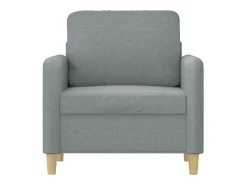 Sillón Gris Claro 60 cm Tela